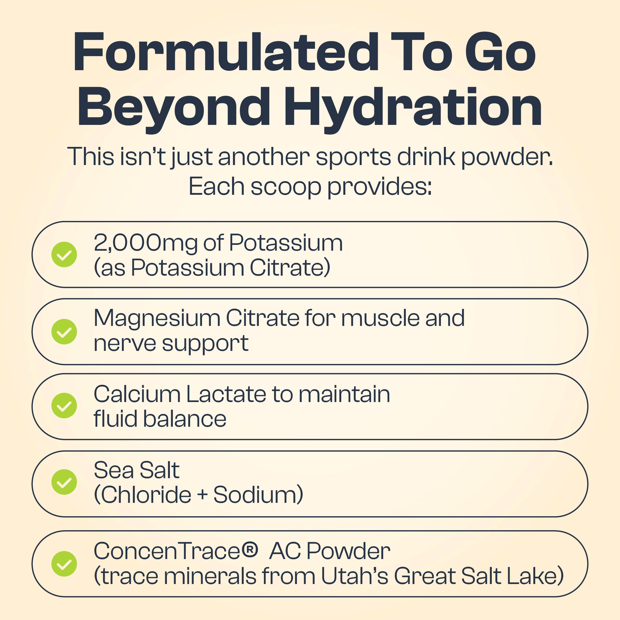 Electrolyte Powder with Potassium
