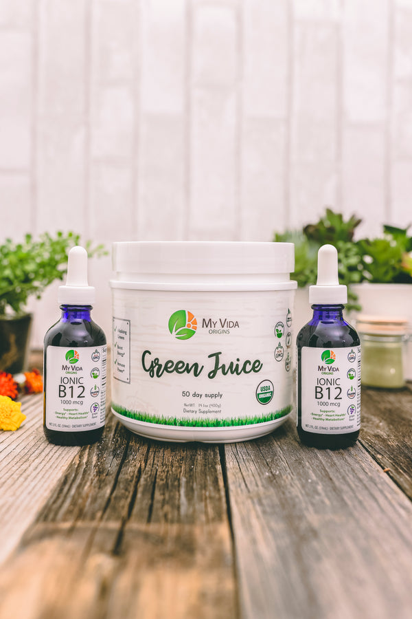 Natural Supplements, Green juice, Ionic B12