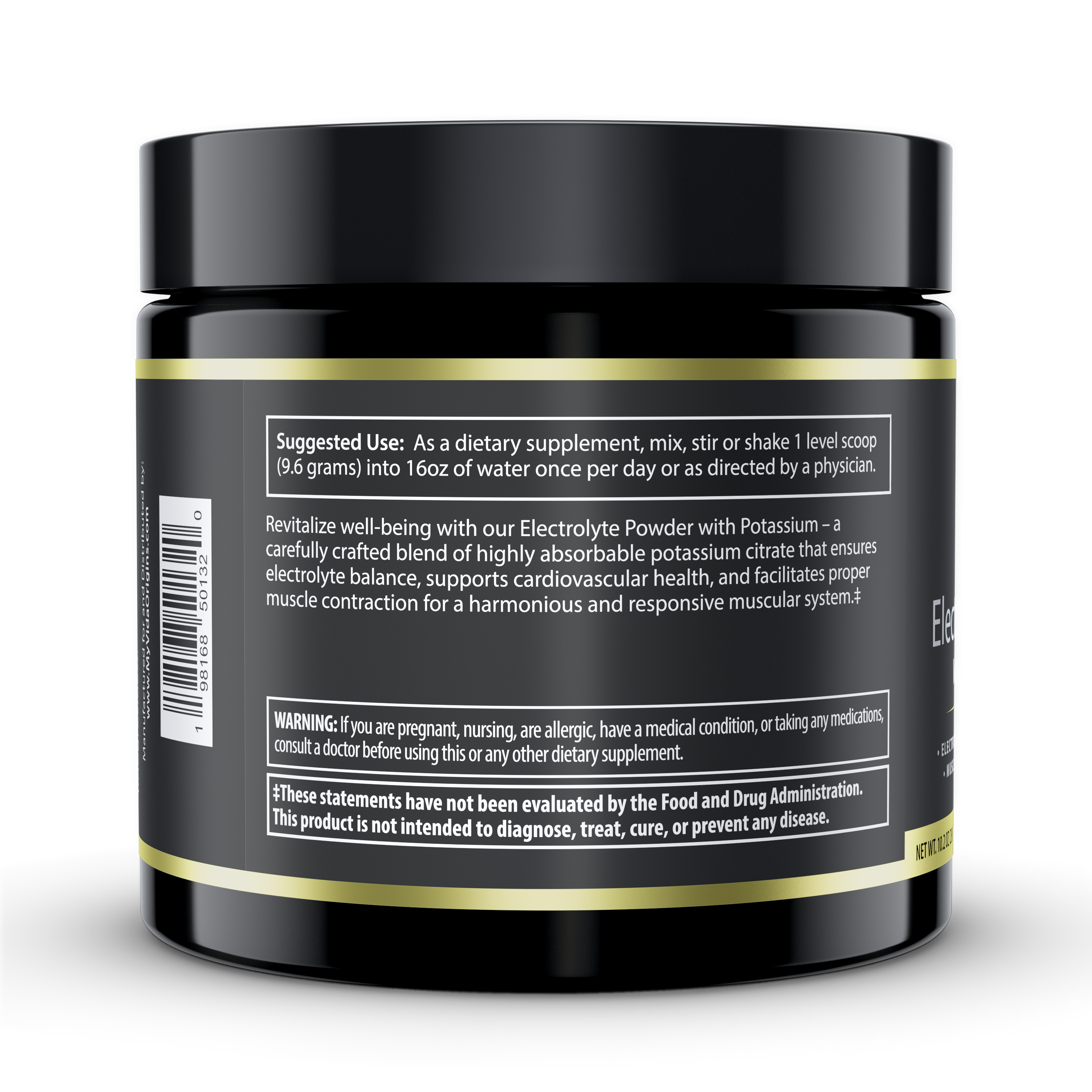 Electrolyte Powder with Potassium